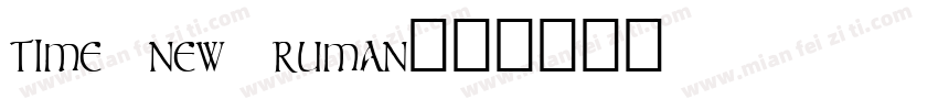 time new ruman字体转换